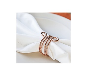 Anneau de serviette en cuivre, taille personnalisée, meilleure qualité, anneau de serviette en cuivre moderne, vaisselle, pièce de décoration à vendre - Product Image 3