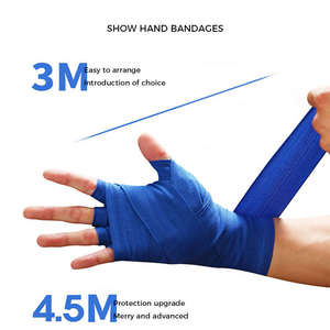 Venta al por mayor caliente estilo profesional colorido algodón boxeo mano envuelve boxeo mano vendaje Correa - Product Image 4