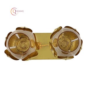 เชิงเทียนโลหะสำหรับตกแต่งบ้านและตกแต่งงานแต่งงานงานหัตถกรรมอินเดียสำหรับโถเทียนไม่ซ้ำใคร - Product Image 4