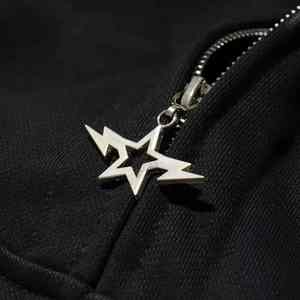 Sweat-shirts à capuche personnalisés avec fermeture éclair intégrale, impression en relief, fermeture éclair de luxe, sweat-shirt 500 g/m² pour hommes - Product Image 3