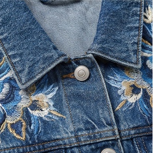 Chaqueta Casual de Invierno para Hombre, de Mezclilla Teñida, Antiarrugas, de Algodón Transpirable, Color Personalizable, Estilo Urbano de Moda - Product Image 4