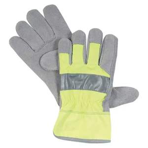 Gants de sécurité ajustables en cuir de vache véritable du Pakistan, résistants à la chaleur, anti-coupure, antistatiques et réduisant les chocs, avec protection Kevlar pour la soudure - Product Image 1