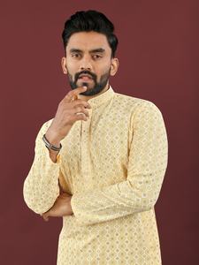 Nuevo Festival Heavy Rayon con Lucknowi Work Material de viscosa Diseño único de secuencia Mate - Product Image 5