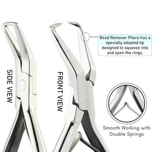 Kit de pinces professionnelles pour extensions de cheveux en acier inoxydable, collection complète d'outils de salon pour extensions de cheveux pour les stylistes - Product Image 3