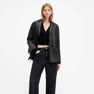 Trendy Women's Black Fringe <b>Leather</b> <b>Jacket</b> Western Cowgirl Tassel <b>Blazer</b> Genuine Sheepskin Outerwear Streetwear Ladies Coat - Product Image 4
