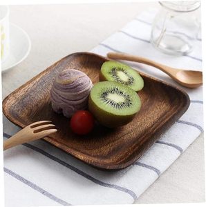Elegante bandeja de servicio de madera marrón con mango suave, bandeja de servicio de madera hecha a mano de lujo con arte indio tradicional - Product Image 2