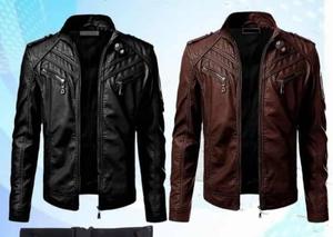 OEM Custom High Street Vintage Wool Genuine Leather Men's <b>Racer</b> <b>Jacket</b> Cool Design Waterproof Windproof Zip Closure for Winter - Product Image 5