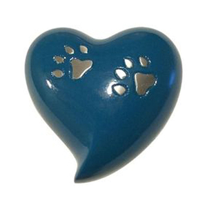 Urna de Cremación de Aluminio en Forma de Corazón para Cenizas Humanas, Urna para Mascotas, Fabricante de Alta Calidad, Tarro de Almacenamiento de Cenizas con Estampado de Huellas de Patas en Oferta - Product Image 2