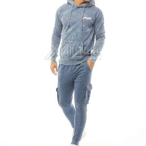 Chándales de lavado ácido hechos a medida Material duradero de calidad superior Patrón sólido Conjuntos transpirables ecológicos en nuevo stock - Product Image 1