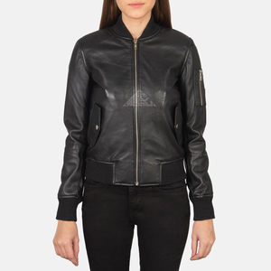 Veste de mode en cuir pour femmes de qualité supérieure, design personnalisé, vêtements d'hiver élégants, manteaux en cuir véritable de haute qualité pour dames - Product Image 4