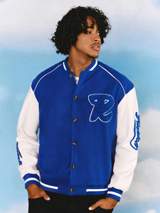 Fashion New <b>Men's</b> Letterman <b>Jacket</b> Plus Size Varsity <b>Jacket</b> With Large Pockets Embroidery Letters Baseball <b>Jacket</b> For <b>Men's</b> - Product Image 3