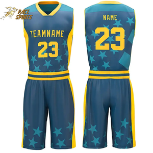 ชุดยูนิฟอร์มบาสเก็ตบอลแบบระบายอากาศได้ดี พร้อมบริการสกรีนลายแบบเต็มตัว - สีและโลโก้ที่กำหนดเองได้ พร้อมคุณสมบัติซับเหงื่อ - Product Image 6