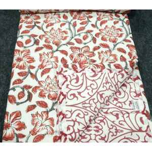 Dohar fait à la main imprimé floral Dohar coton doux imprimé Double couverture confortable literie accessoires de mode - Product Image 2