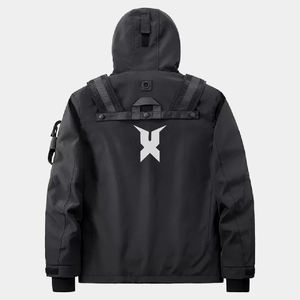 Nouveau Style Streetwear Nylon Tech Pull Veste Pantalon Ensembles Cargo Pantalon Avec Poches Latérales Techwear - Product Image 6