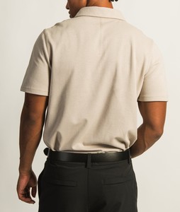 2025 élégant long pour Polo T-shirt en gros solide motif coton Polyester mélange tissu respirant avec Logo brodé - Product Image 2