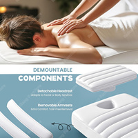 Table de massage électrique moderne de luxe, salon de beauté, lit de beauté pour le visage, lit pour les cils, pour spa, tatouage, épilation et extension de cils