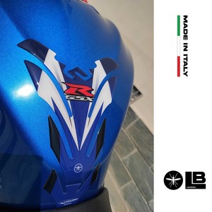 Kit Adesivi 3D in Resina su Misura Blu per Protezione Serbatoio Suzuki GSX-R, Logo Impermeabile per Decorazione - Product Image 3
