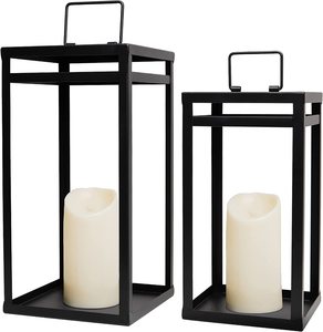 Luxueux ensemble de lanterne en métal à deux lumières classique élégant jardin décoratif Unique attrayant pour Pâques en gros ensemble Unique de fantaisie - Product Image 6