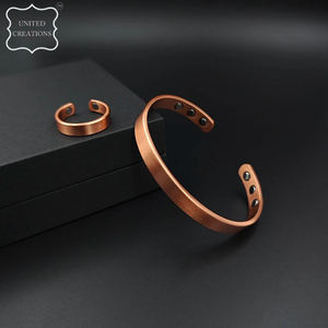 Plain Fashionable <b>Copper</b> <b>Bracelets</b> for Arthritis <b>Magnetic</b> Cuff Customized Fashion <b>Copper</b> <b>Magnetic</b> Cooper Cuff <b>Bracelet</b> - Product Image 2