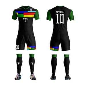 Juego de camisetas de fútbol personalizadas de alta calidad, uniforme de secado rápido con sublimación completa con logotipo para niños, chándal, nombre del equipo incluido - Product Image 3