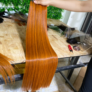 Paquetes de cabello humano alineados con cutícula virgen cruda estirada doble de alta calidad de grado 12A - Product Image 1