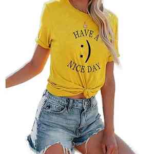 Camiseta Personalizada de Manga Corta y Cuello Redondo para Mujer, de Alta Calidad, Moda Unisex, Ropa Casual de Calle - Product Image 2