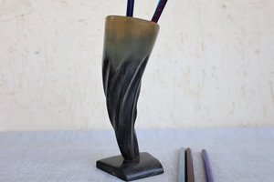 Unique Design Horn Tabletop <b>Pen</b> <b>Holder</b> Stationary Organizer High Quality Handicraft Decorative <b>Pen</b> <b>Holder</b> by crescent crafts - Product Image 6