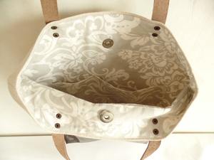 Wholesale Custom Logo Large Capacity Durable Cotton Canvas Tote <b>Bag</b> Leather Handle Straps Portable Fashion <b>Accessory</b> LCTG-0003 - Product Image 3