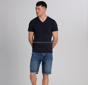 เสื้อยืดลำลองสำหรับผู้ชายเสื้อยืดสีทึบสำหรับผู้ชายเสื้อผ้าแฟชั่นดีไซน์ล่าสุด - Product Image 2
