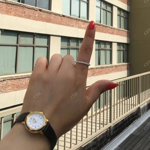 Haute Qualité Brillant Diamant Alliance De Luxe Designer Marque Bijoux Dainty Cut Moissanite Main Droite Index Doigt Classique - Product Image 3