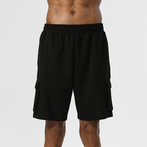 Shorts de sport respirants pour hommes, décontractés, d'été, en spandex/polyester, aérés, cargo, streetwear, course à pied - Product Image 4