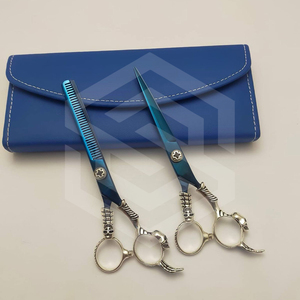 Professional 6.5 Inch Stainless Steel <b>Barber</b> Scissors <b>Set</b> with Dragon Handle Sharp Blade Tip for Hair Dressing - Product Image 3