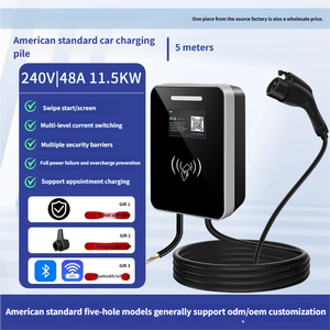 Nuevo Cargador de Pared para Vehículos Eléctricos Tipo 1 J1772 de 7.6kW, 9.6kW y 11.5kW, 32A para Estación de Carga de CA Estándar, Uso Doméstico y Comercial, Conexión y Uso - Product Image 3