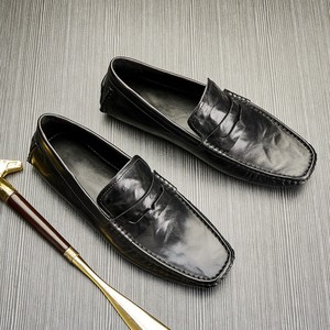 Chaussures de travail en cuir de vache durable avec doublure anti-odeur et absorption des chocs, chaussures décontractées pour hommes, chaussures de tous les jours - Product Image 4