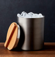 Seau à glace unique en acier inoxydable pour hôtels restaurants fêtes pour refroidisseur de champagne avec glace élégante pour seau à champagne