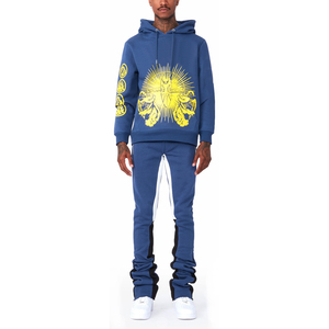 La mejor ropa de invierno informal para hombres Nueva llegada Chándales acampanados en colores sólidos Diseño de moda - Product Image 1