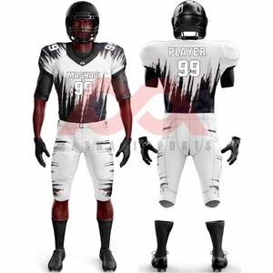 เสื้อเจอร์ซีย์แขนสั้น NCAA เสื้อซ้อมฟุตบอลอเมริกันปักลายปรับแต่งได้ - Product Image 1