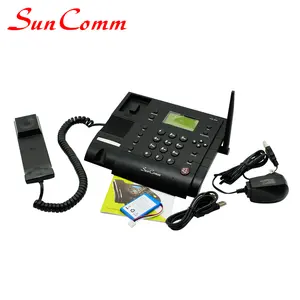 Telepon rumah SC-9029-RA dengan 1 Slot kartu SIM untuk penggunaan di rumah kantor GSM telepon meja nirkabel tetap