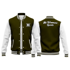 Chaqueta Unisex de Lona Premium con Parches de Béisbol, Estilo Letterman, para Exteriores, Personalizable OEM, Venta al por Mayor, Precio Razonable, Primavera - Product Image 3