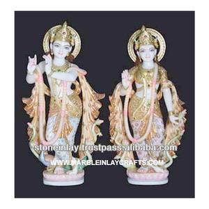 Statue Top marbre de la déesse Radha Krishna - Product Image 1