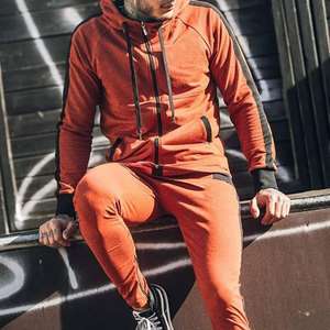 Vêtements personnalisés Streetwear Ensemble de pantalons de survêtement et sweats à capuche Survêtements surdimensionnés Unisexe Hommes Sweat à capuche Pantalon de survêtement lourd Ensemble ample - Product Image 5