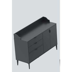 Modern Harmony Maxi Coffee Bar Cabinet 3 Door 2 Drawer Sideboard <b>Buffet</b> <b>Table</b> Kitchen Storage Cupboard Corner Furniture Particle - Product Image 2