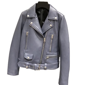 Chaqueta de Motocicleta de Cuero Real 2026 para Mujer, 100% Cuero Genuino, Ligera, Duradera, Corte Ajustado y Logotipo Personalizado 2026 - Product Image 5