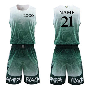 Uniformes de basket-ball personnalisés de haute qualité en gros 100% polyester bonne qualité nouvelle conception OEM uniformes de basket-ball à séchage rapide - Product Image 3