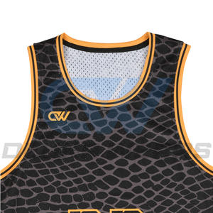 Maillots de basket-ball personnalisés en gros, design personnalisé, sublimés, grande taille, imprimés, été, tissu en maille respirant Dry-Fit, équipe personnalisée - Product Image 3