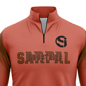 Sweat-shirt d'hiver chaud en polaire pour homme, demi-zip, épais, coupe oversize, en polyester/coton respirant, gaufré, couleur unie - Product Image 2