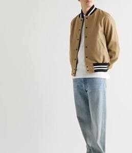 Veste universitaire universitaire personnalisée de haute qualité pour hommes veste de baseball Streetwear à la mode avec impression de logo et service de marque privée - Product Image 2