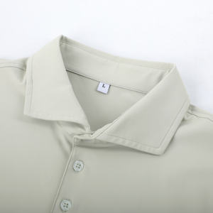 Polos de negocios para hombres, camisetas de tenis para jóvenes de mediana edad, camisetas de manga corta con solapas bordadas de nailon de talla grande - Product Image 4