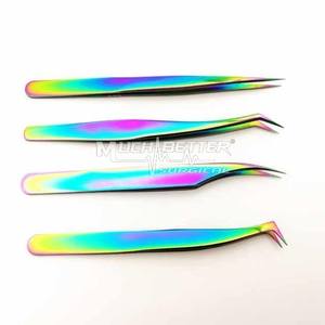 แหนบขนตาน้ำหนักเบาแบบมืออาชีพเครื่องมือความงามที่มีด้ามจับที่ดีที่สุด - Product Image 4