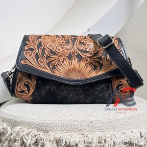 Sac à bandoulière en cuir de vachette usiné à la main personnalisé d'usine mini sac de luxe pour dames sac à main en cuir de marque de haute qualité pour femmes - Product Image 1